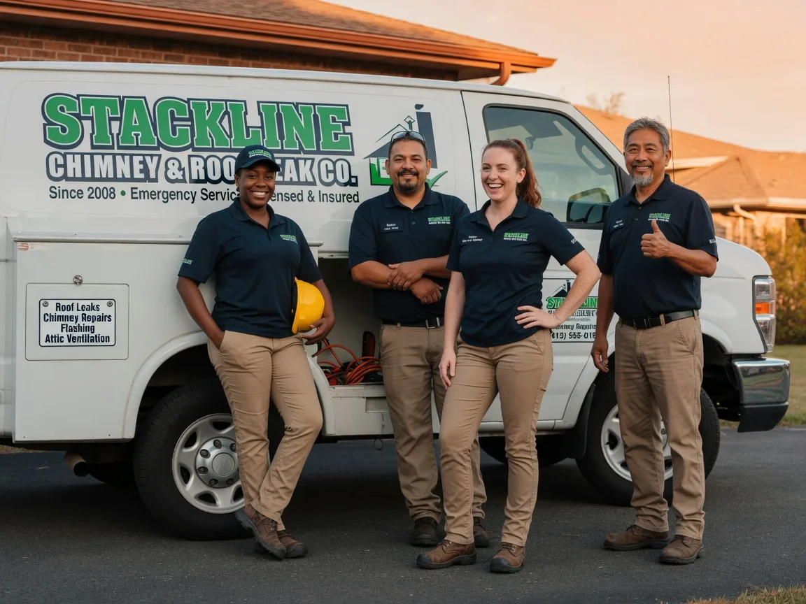 Chimney flashing repair company in Quinlan, TX